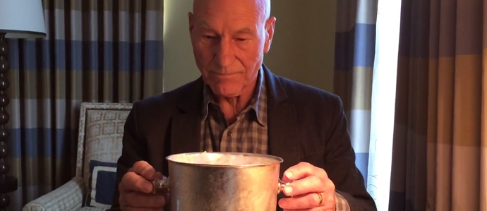 Watch Patrick Stewart's Classy Take on the Ice Bucket Challenge